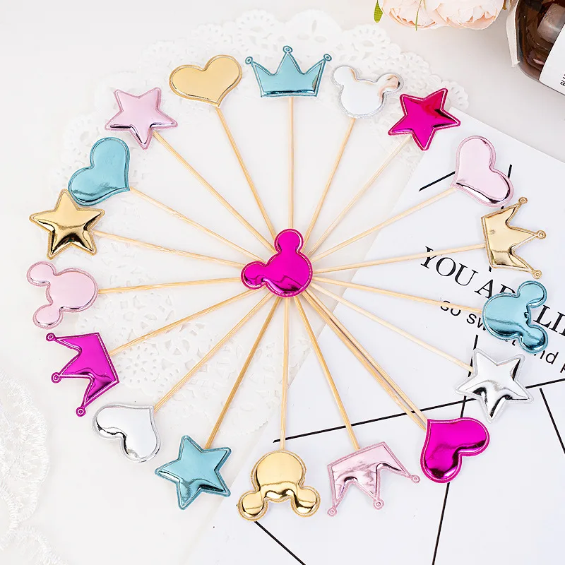 50 Stück Einweg-Bambusstäbchen für Geburtstagskuchen, Dekoration, Party, Hochzeit, Dekorationen, Tisch, Gemüse und Obststäbchen – Detail 3
