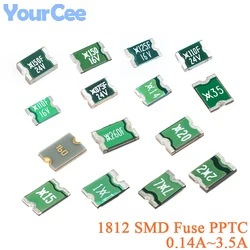 10Pcs Resettable Fuse 1812 SMD PPTC miniSMDC 0.14A 0.2A 0.75A 1.1A 1.25A 1.5A 1.6A 2A 2.6A 3.5A  Self-recovery