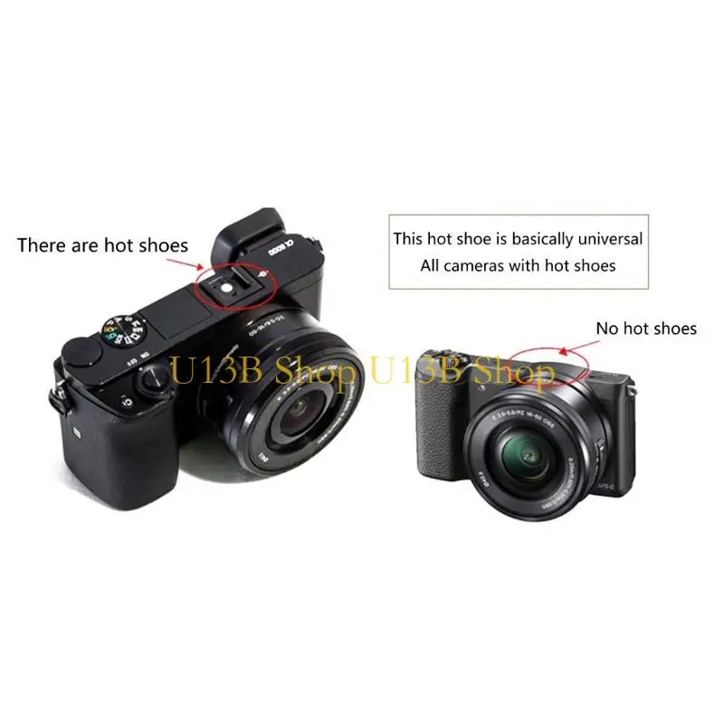U13B 카메라 플래시 핫 슈즈 커버 거의 모든 DSLR SLR 용 더스트 스프루 루프 프로텍터 캡