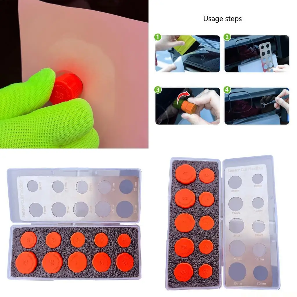 

J0MA Круглая ручка Прецизионные трафаретные инструменты Набор трафаретов для упаковки в пленку