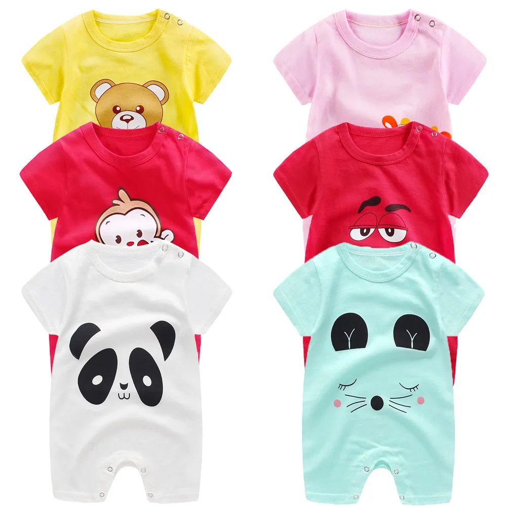 WUDIMIQI baby clothes 100% cotton short sleeve summer girls boys rompers toddler infant 0-24 months clothes ropa de bebe de