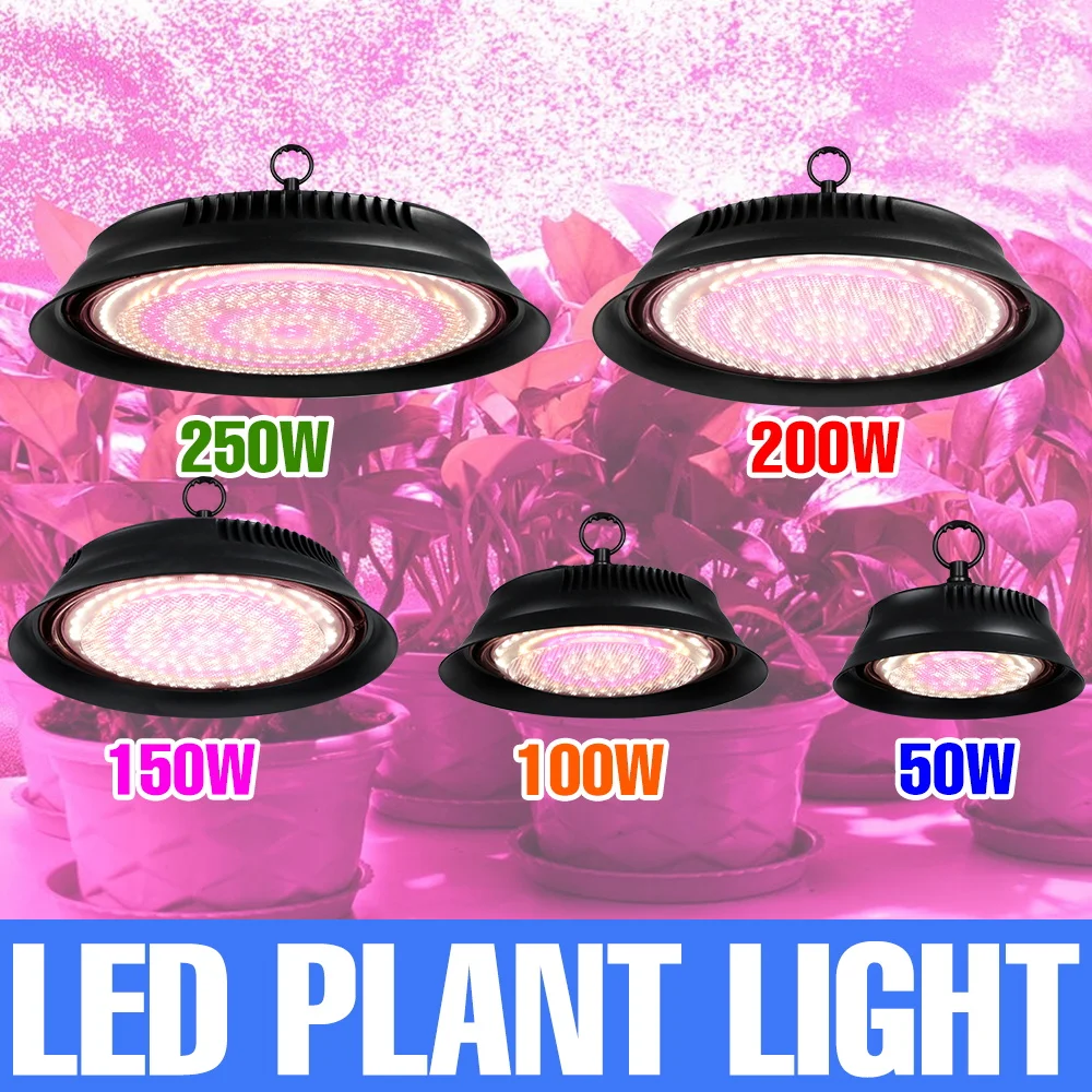 

250W LED Grow Light Full Spectrum Plant Cultivation Lamp US/EU Plug For Interior Potted Cactus Greenhouse Tent Vegetables Fruits