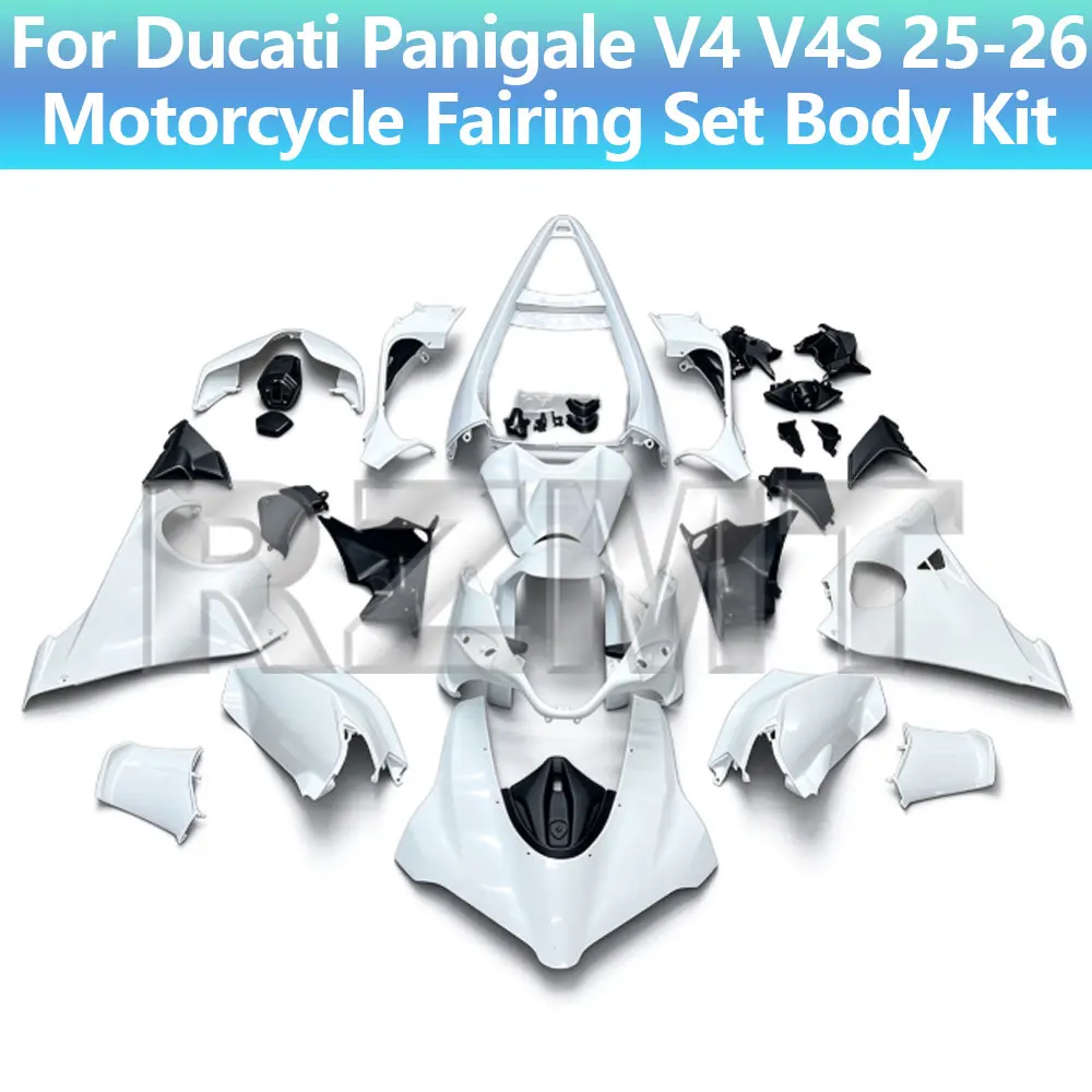 Motorcycle Fairing Set In Stock Single Seat For Ducati Panigale V4 V4S 2025-2026 Unpainted Fairing Bodywork Components Pack