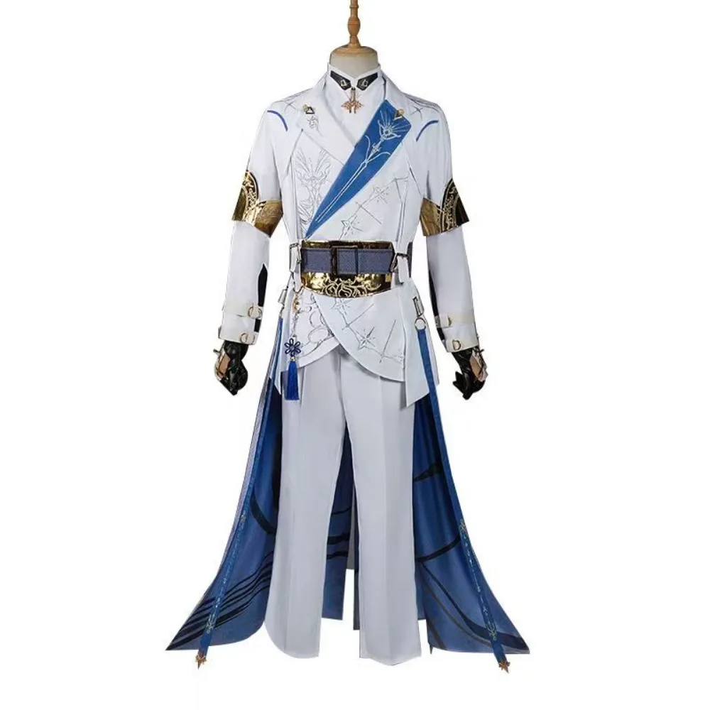 Disfraz de Cosplay de Love and Deepspace Shen Xinghui Light Hunter - Conjunto Bordado de Traje de Juego 2D para Hombres y Mujeres