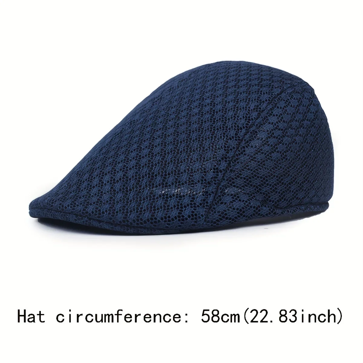 Unisex Mesh Berets Flat Cap Breathable Summer Hat Adjustable Newsboy Beret Ivy Cap 9 Colors