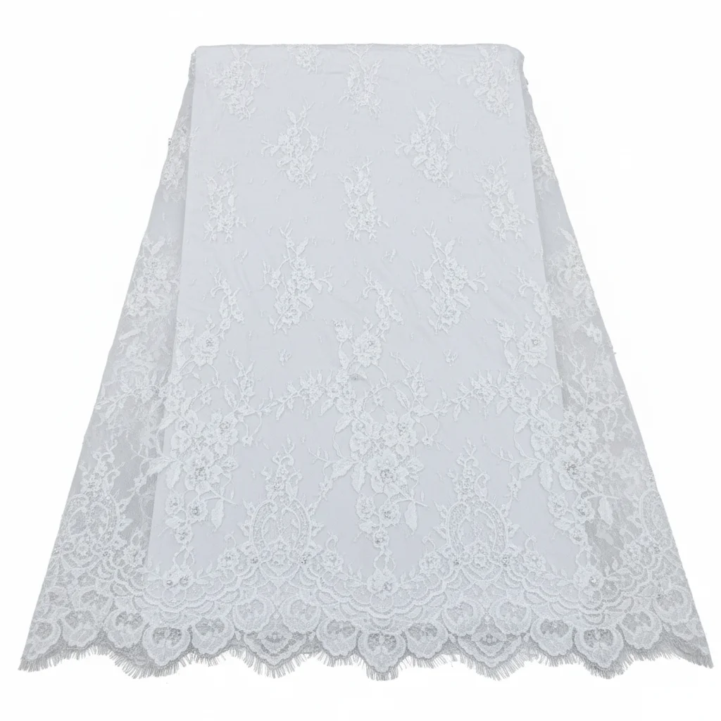 3 Meter Länge X 130 cm Breite 2025 Perlen- und Paillettenkordel-Spitzenstoff Perlen Französische Spitzenstoffe für Hochzeitskleider und Brautkleider – Detail 3