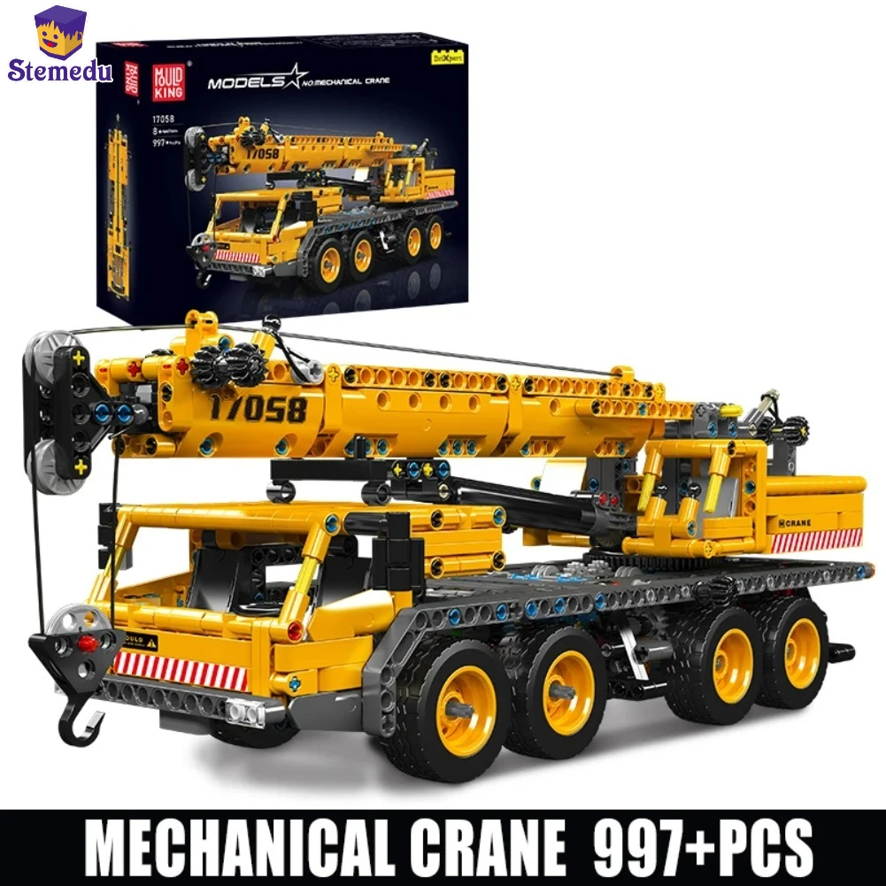 

Mould King 17058 Technical Car Building Block Mechanical Crane Model Assembly Truck Brick Enginerring Toys Kids Christmas Gifts