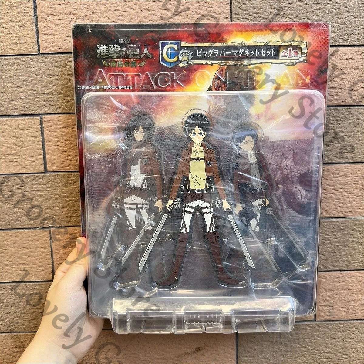 アニメリーヴァイ・アッカーマン進撃の巨人アタケ・ア・ロス・タイタンエレン・イェーガー進撃の巨人コスプレマグネット冷蔵庫マスコットギフト