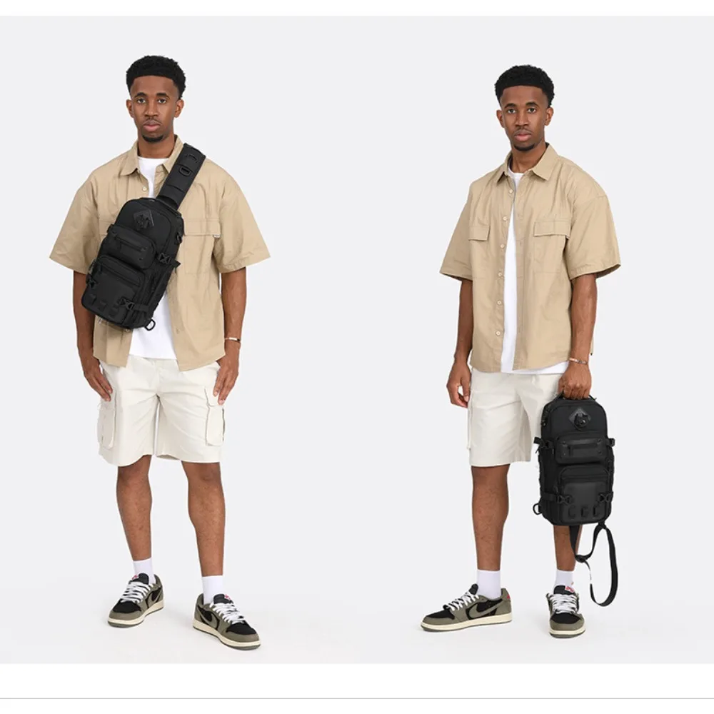 

Прочная мужская тактическая сумка-мессенджер из ткани Оксфорд, рюкзак для ношения в руке, большой вместимости, портативный, рюкзак на одно плечо