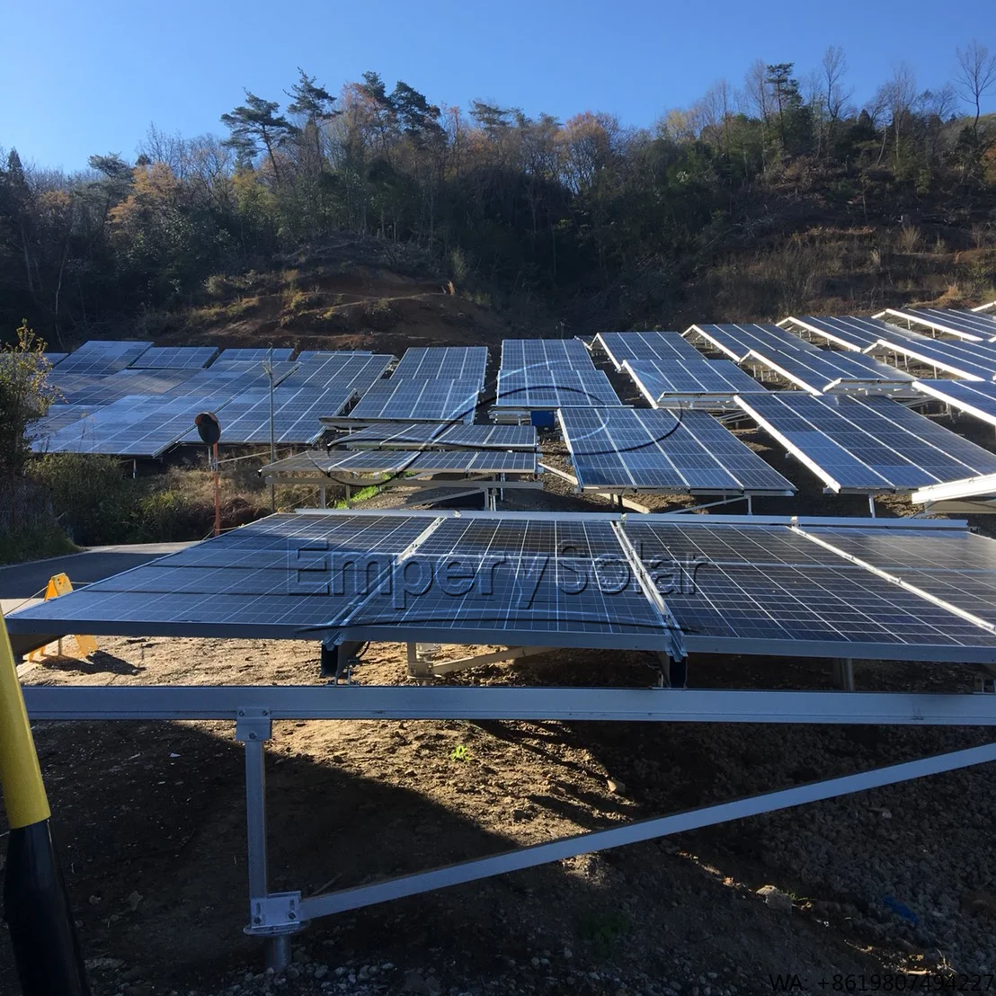 

EmperySolar Aluminum Alloy Solar Structure Ground Mounting System with Anodized Surface for Ground Installation Bracket