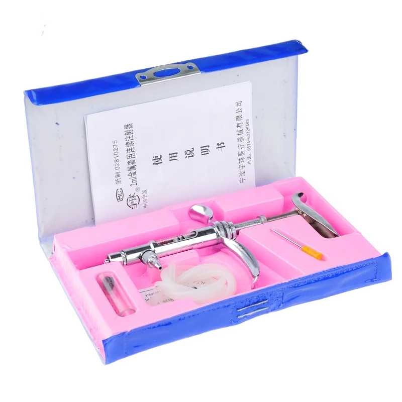 2ML Type A Adjustable Continuous Syringe Chicken Duck Goose Vaccine Injection Poultry Farming