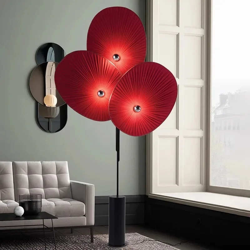 

Nordic postmodern designer living room sofa next to the hotel home model room creative personality atmosphere floor lamp