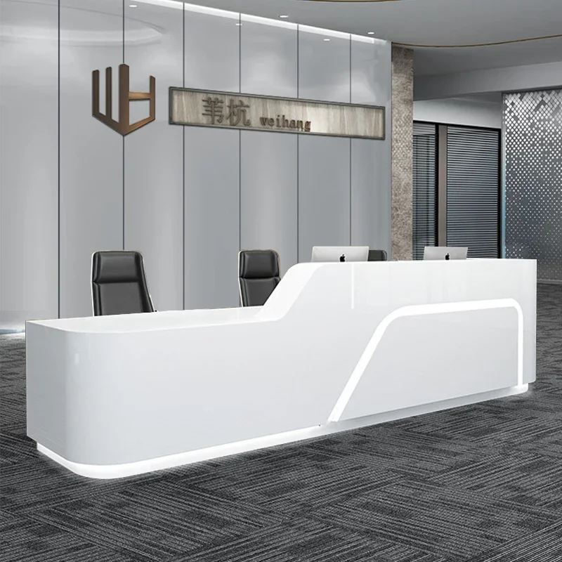 Hairdresser Counter Modern Reception Front Desk Administrator Stand Entrances Tables Theke Rezeption Display Table Clothes