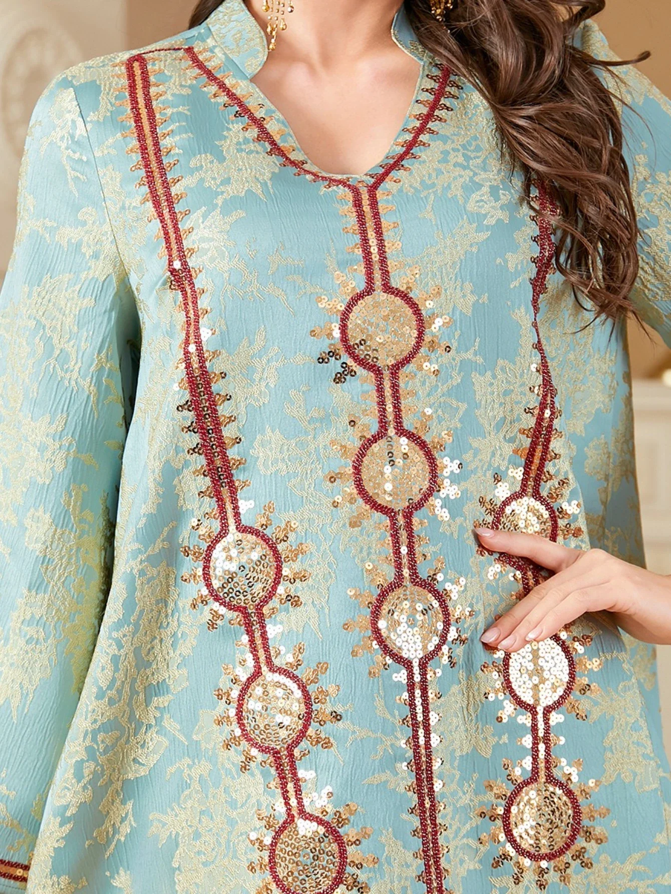 이드 아바야 여성 드레스 자수 무슬림 잘라비야 라마단 베스티도스 라르고스 파티 드레스 아랍 롱 로브 모로코 두바이 카프탄 2026