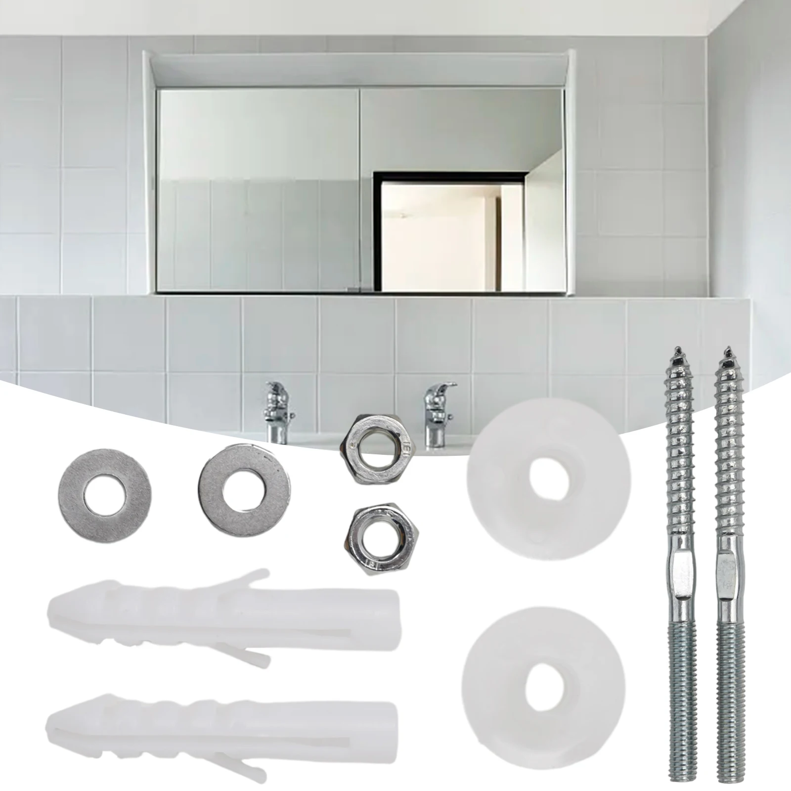 벽걸이형 세면대 확장 고정 나사 세트 철 부품을 사용한 안정적인 세면대 설치를 위한 Zigong 모델