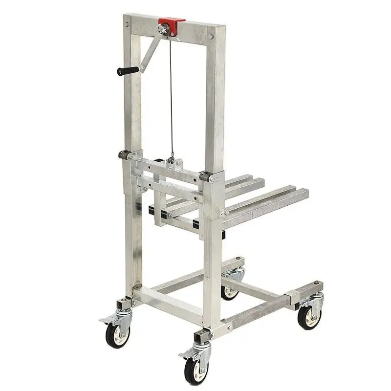 Manual unloading, lifting and handling, forklift lift, por folding stacking, light