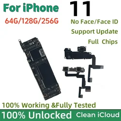 Fully Tested 100% Unlocked Mainboard Clean iCloud For iPhone 11 Motherboard with/No Face ID Support iOS Update Logic Board