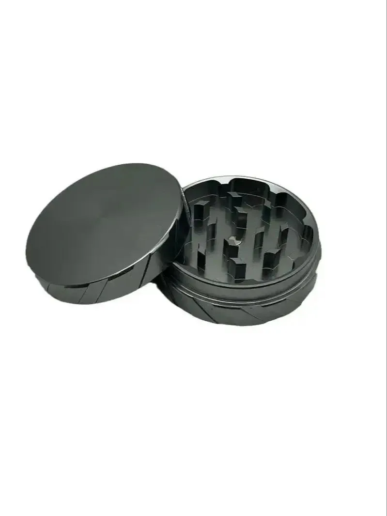 Aluminum CNC Herbal Grinder Tobacco Crusher Diameter 63MM 2 Layer Tire Seal Shape Roller Smoke Mill Herb Cracker