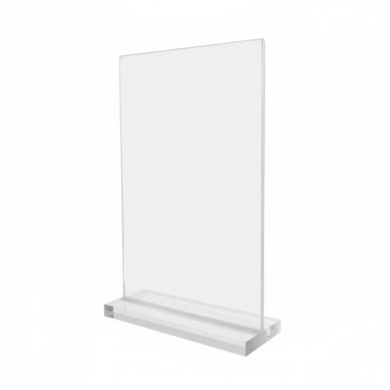 Support d'affichage en acrylique avec base stable, cadre photo en acrylique pour exposer des récompenses dans les magasins, restaurants et lieux de travail.