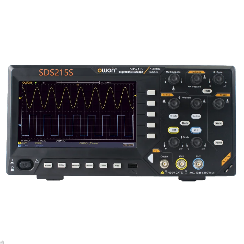 

SDS215S 2 Channel 150Mhz Digital Oscillioscope with signal Generator