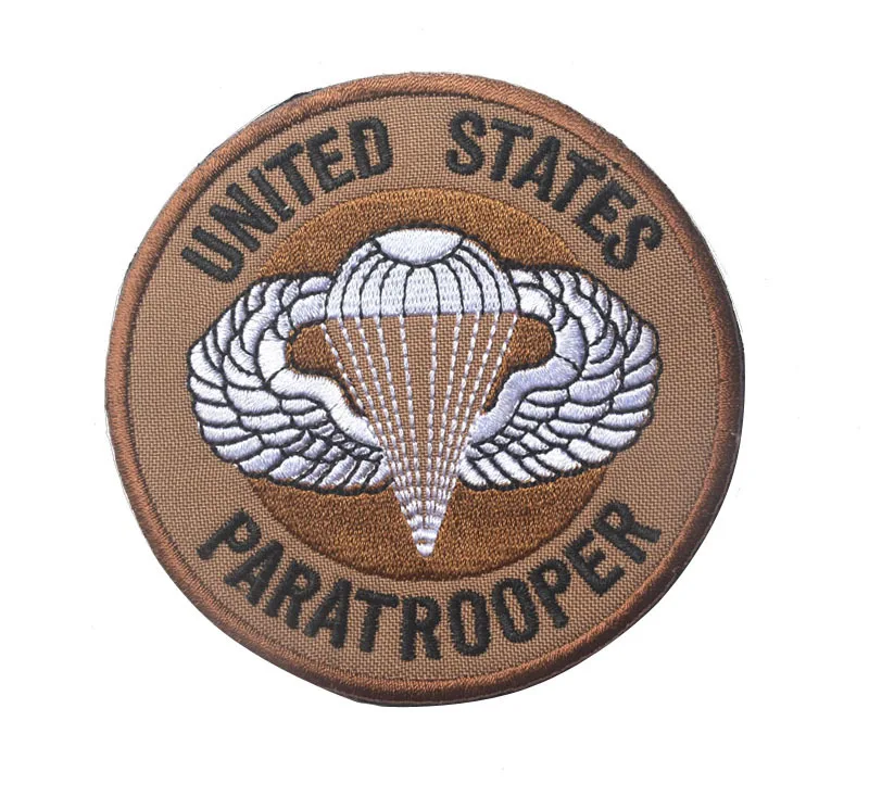 USA 101st Airborne Paratrooper Bike Parachute Patches Military Armband Tactical Stickers USAF Patch badges