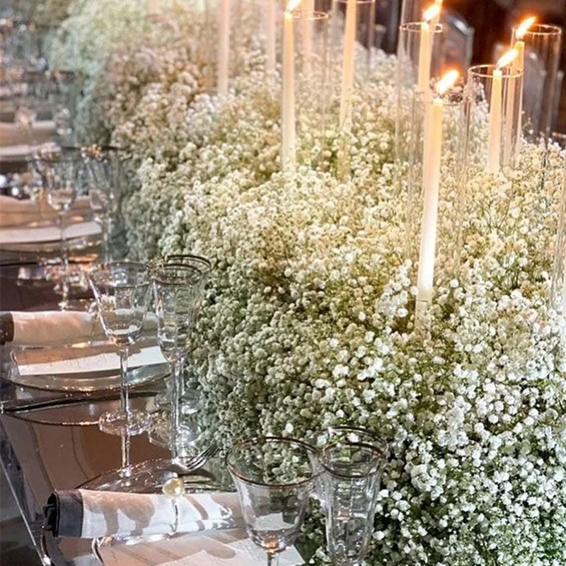 Dried Flowers Gypsophila Wedding Decoracion Baby's Breath Fleurs Sechees Fake Flores Artificial Flowers Christmas Home Decor