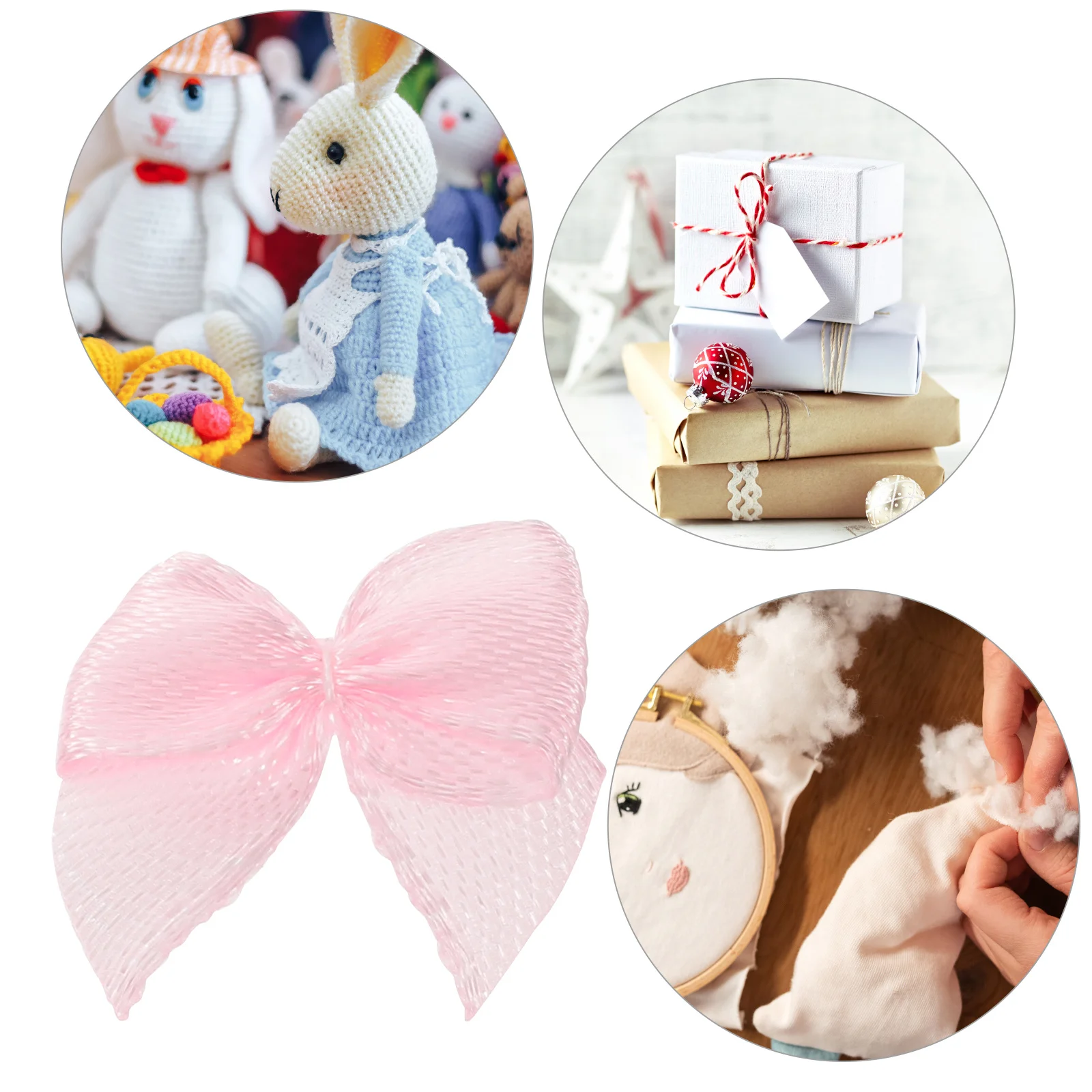 

60Pcs Butterfly Knot Flower Hair Bows Handmade Ribbon Bright Girls Party Wedding Accessories Gift for Daily Wear