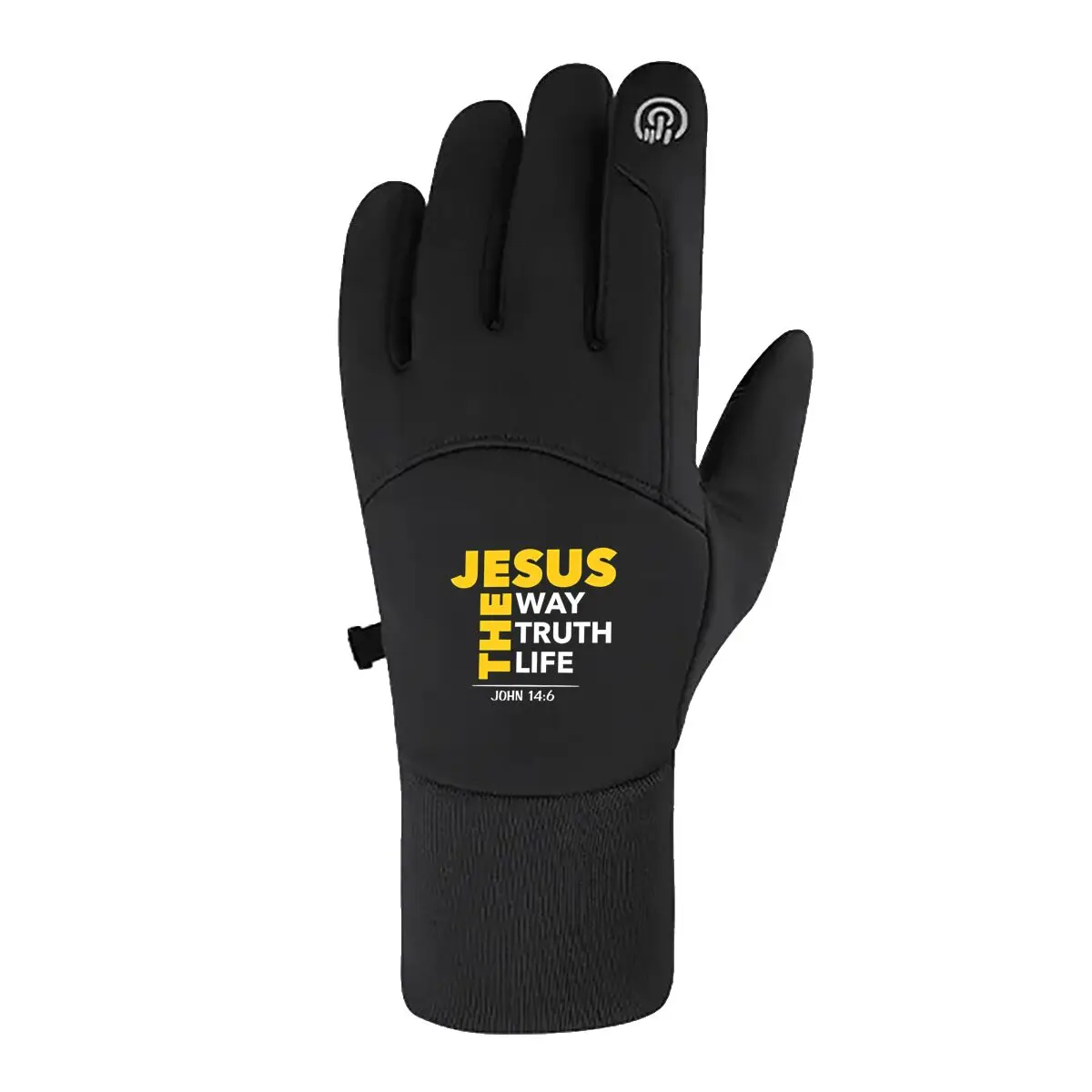 Jesus Faith Statement Winter Outdoor Ride Handschoenen Warm touchscreen
