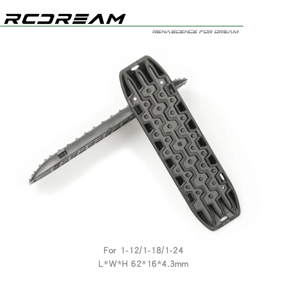 RCDream 1/18 1/24 1/12 Sand Ladder Recovery Board recuperare rampe Sand Board piastre antiscivolo per TRX4M SCX24 parti opzionali di aggiornamento