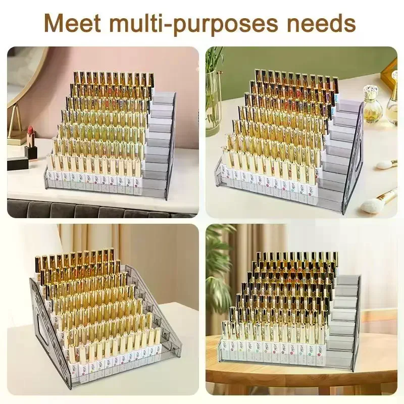 3/4/5 Tier Large-Capacity Acrylic Desk Divider Watercolor Pencil Organizer Stationery Store Storage Rack Marker Pencil Holder