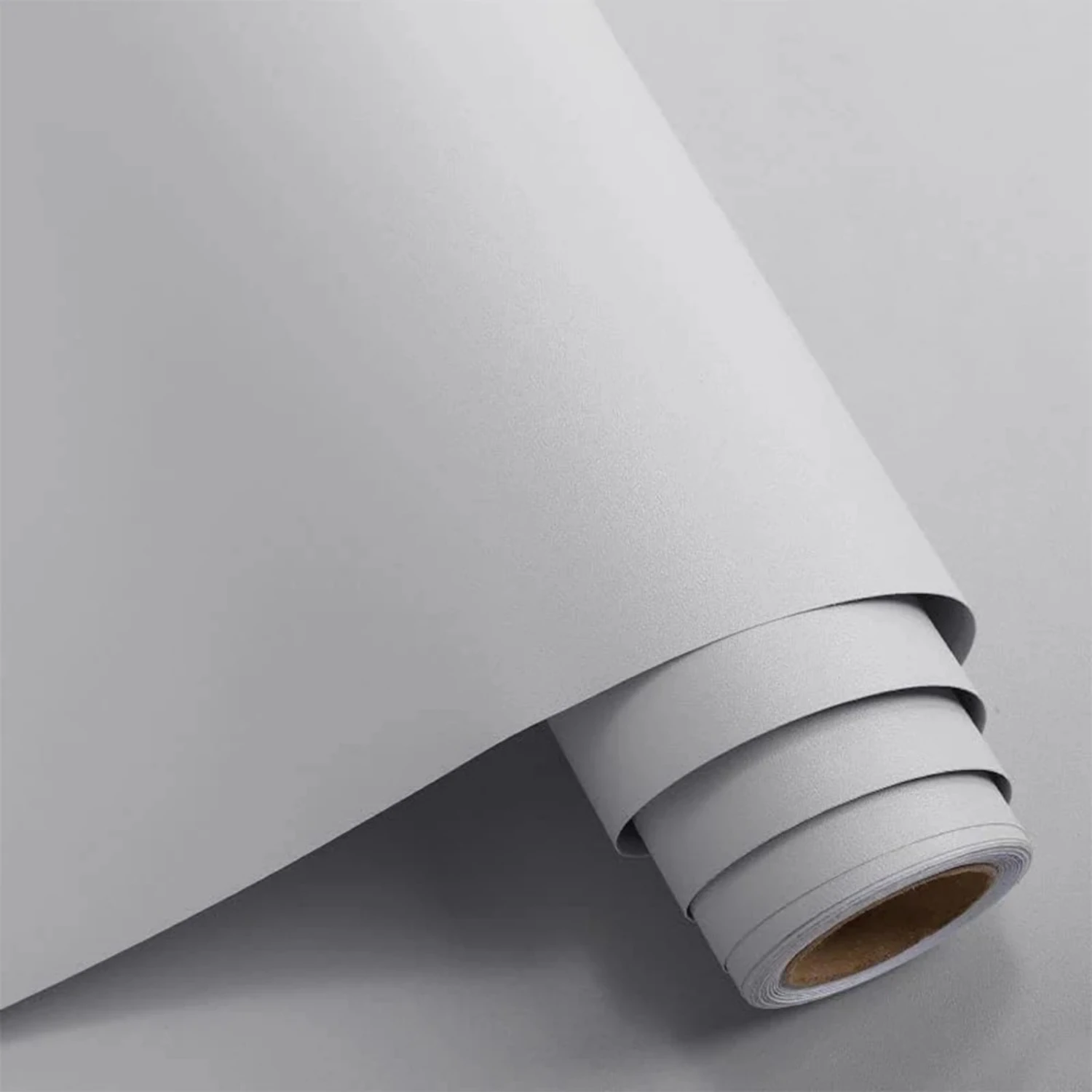Matte Thickened Peel and Stick Wallpaper 55cm Width Self Adhesive Sticker for Kitchen Cupboards Tables DIY Furniture Renovation