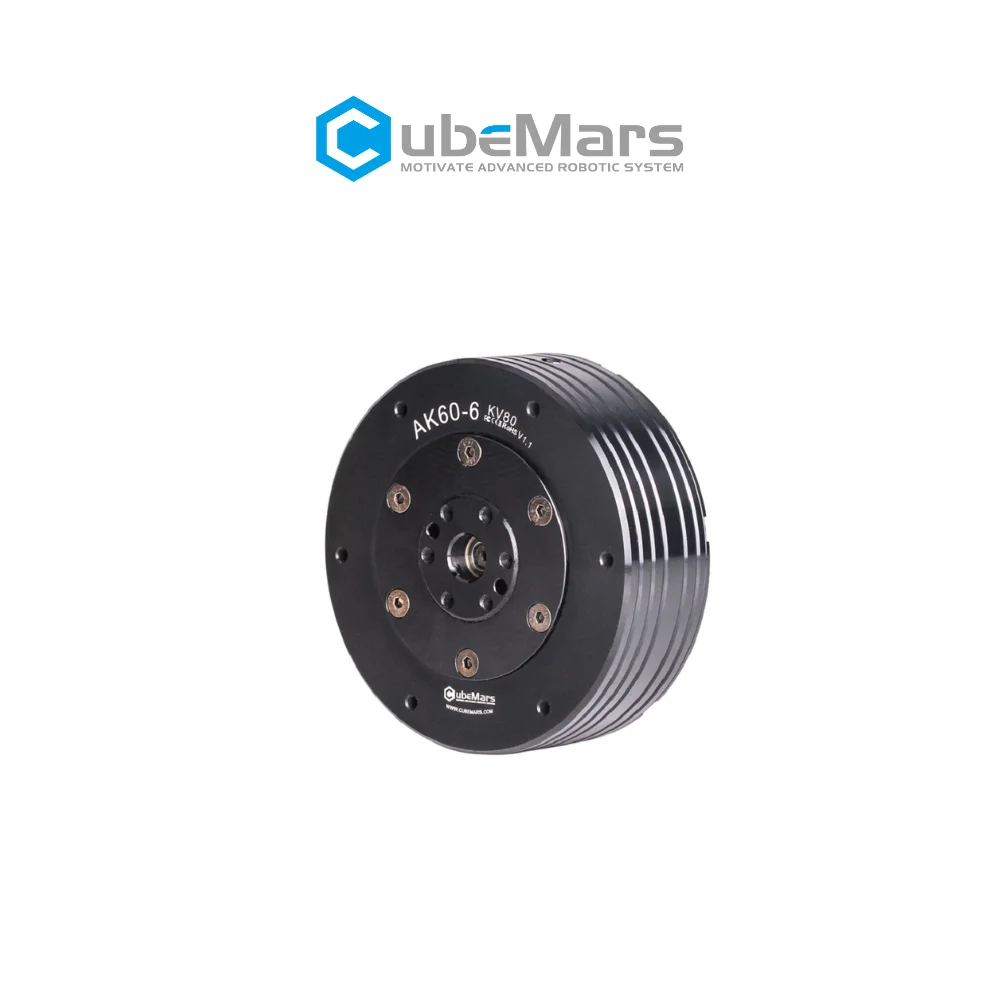 Cubermars AK60-6 V1.1 عالية الكثافة فرش تيار مستمر الدافئة والعتاد المحرك المحرك روبوت سيرفو فطيرة Bldc محرك مسطح