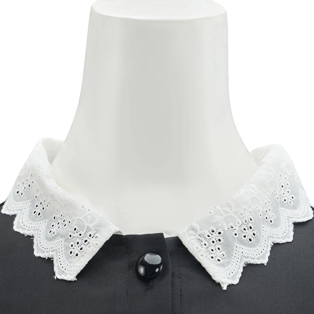 مدبرة المنزل مويرا أوهارا تأثيري حلي فستان خادمة مع المئزر مجموعة الرعب مويرا الفرنسية خادمة الزي النساء ملابس الهالوين