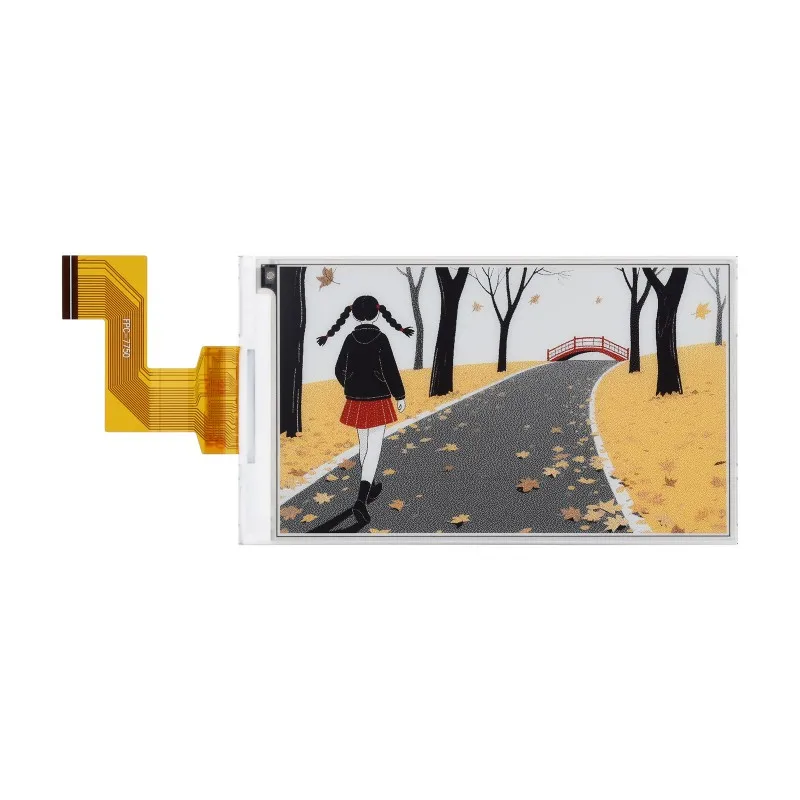 3.97inch E-Paper Display (G), E-Ink Display, 800 × 480, Red/Yellow/Black/White, SPI, Standard Raspberry Pi 40PIN GPIO header