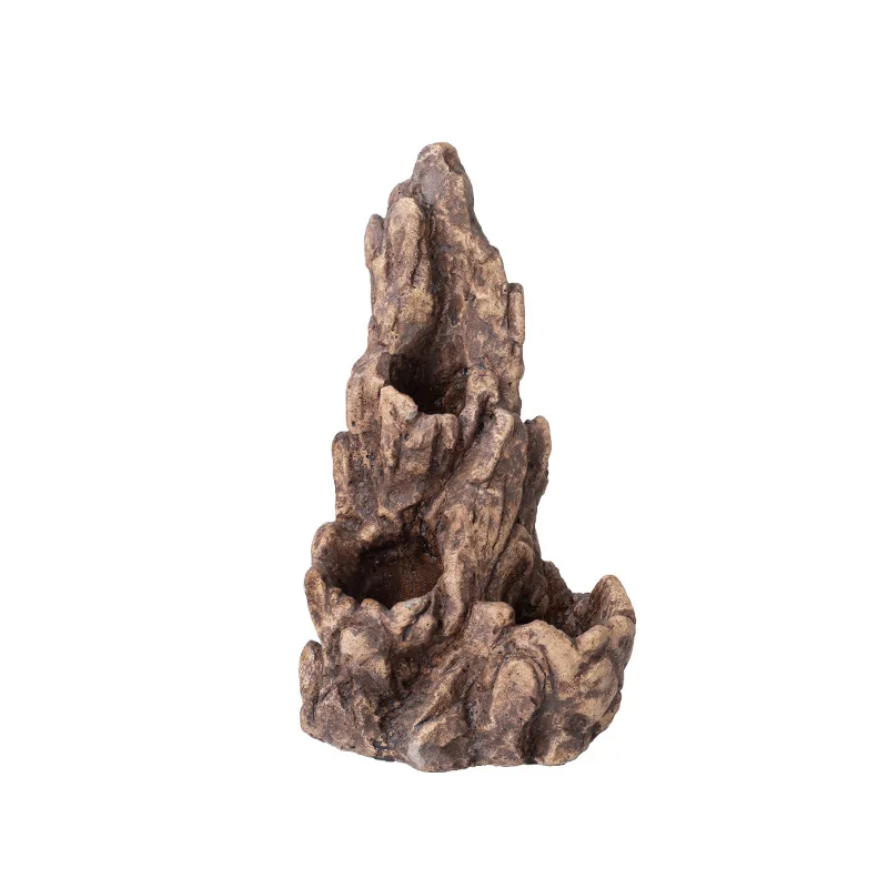 

Reptile Terrarium Decor Climbing Rock Fake Mountain Hideout for Bearded Dragon Gecko Snake Pet Tank Landscaping Stone Look