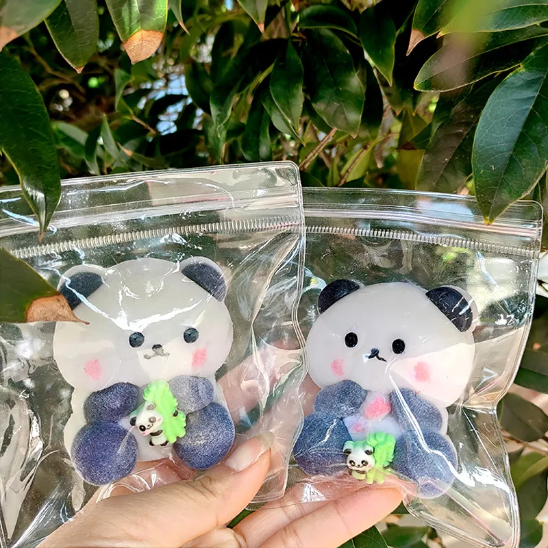 Jouet en peluche de dessin animé Taba Squishy fait à la main pour enfants, jouet Fidgeing en bambou, mignon et collant, rouge, cadeau d'anniversaire Kawaii, souvenir pour enfants