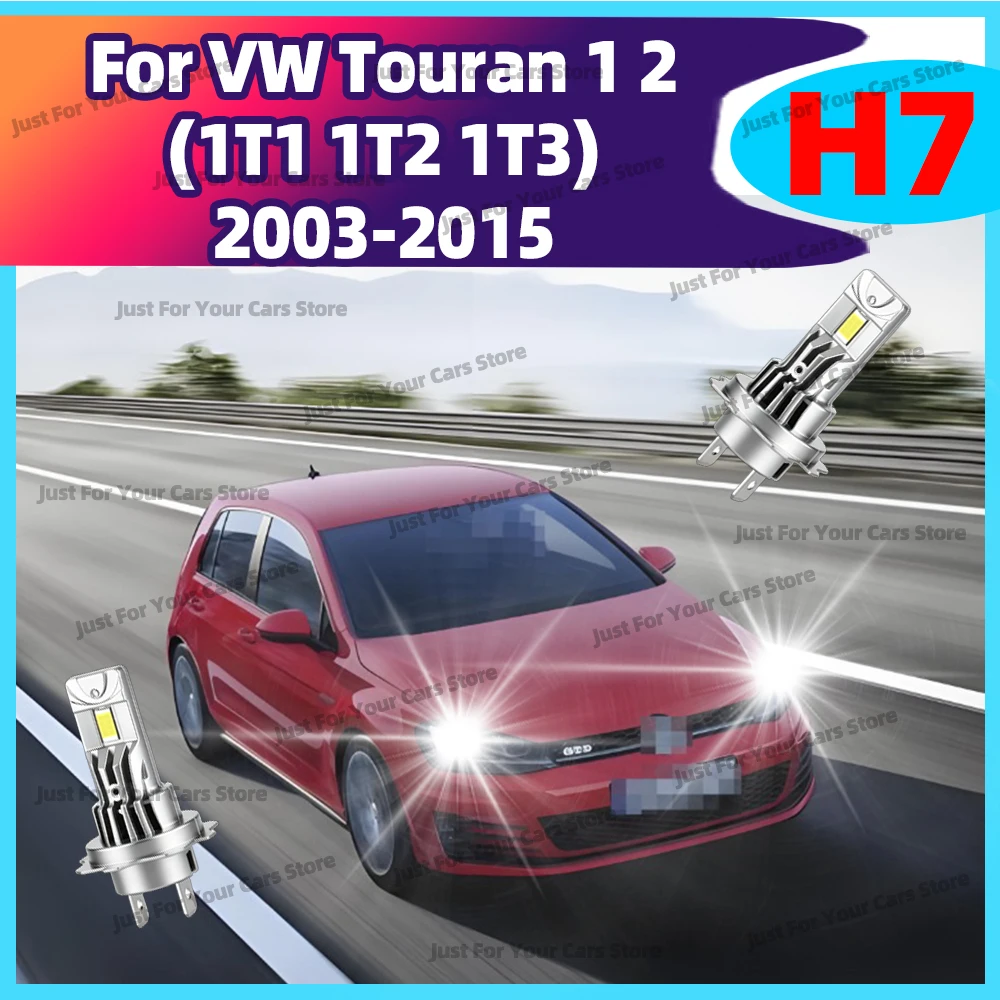 

2Pcs 6000K White LED H7 Headlight Bulbs 30000LM For VW Touran 1T1 1T2 1T3 2003-2006 2007 2008 2009 2010 2011 2012 2013 2014 2015