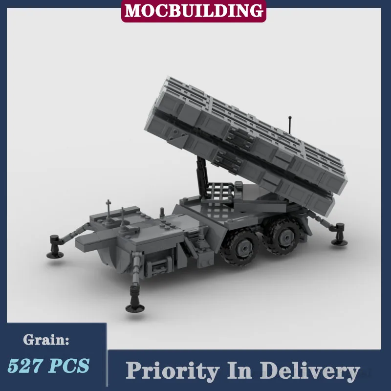 MOC Military MIM-104 Vehicle Transport Model Building Block Rocket Launcher System Assembly Boy Collection Toy Gifts