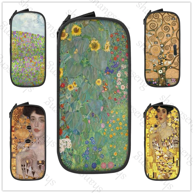 

Gustav Klimt, Vienna Pencil case large capacity pencil case multifunctional stationery storage bag student learning supplies