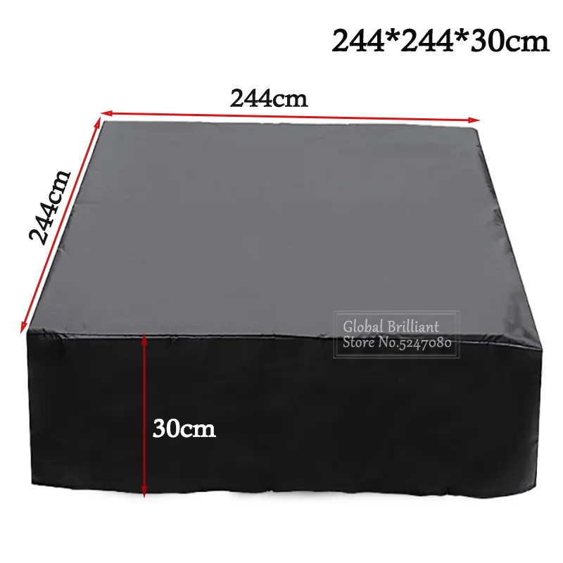 Universele 210D Oxford Vierkante Hot Tub Cover SPA Zwembad Badkuip Cover Waterdichte Zwembad Meubelbeschermer Stofkap