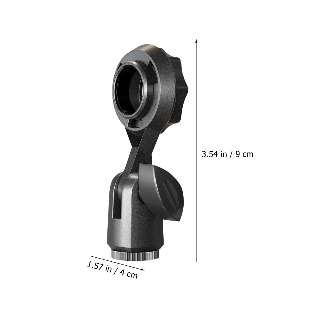 

4pcs Capacitor Microphone Stand Clip 270 Degree Rotatable For Tabletop Podcast Meeting Presentation Mic Holder Clamp Universal