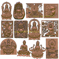 12PCS Buddha 3D Model STL File for CNC Router Carving Engraving Artcam Aspire,Buddhist