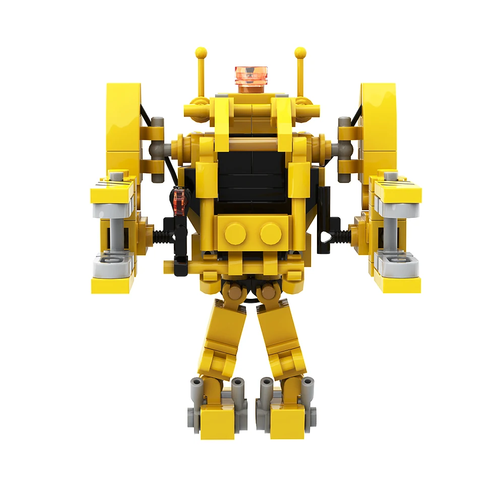 Gobricks-MOC Aliens Power Loader, Parte V Aliens Mecha P-5000, Robot alimentado, bloques de construcción, juguetes educativos para regalo de