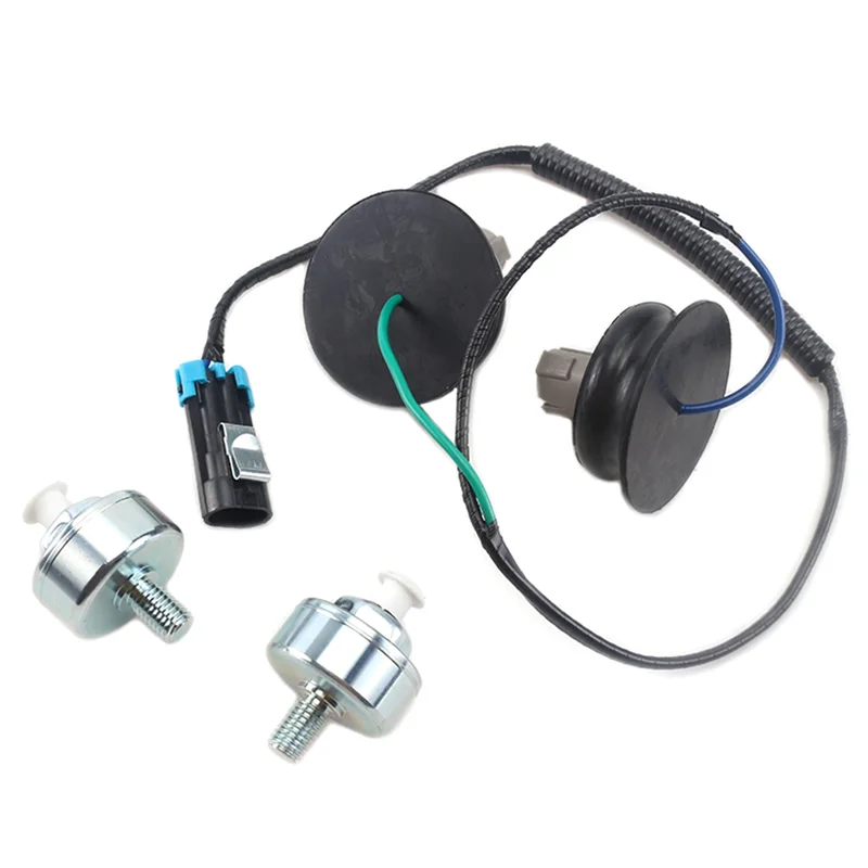 

1 комплект датчика детонации с жгутом проводов для Silverado GMC Sierra 10456603, 12589867 и 12601822, замена