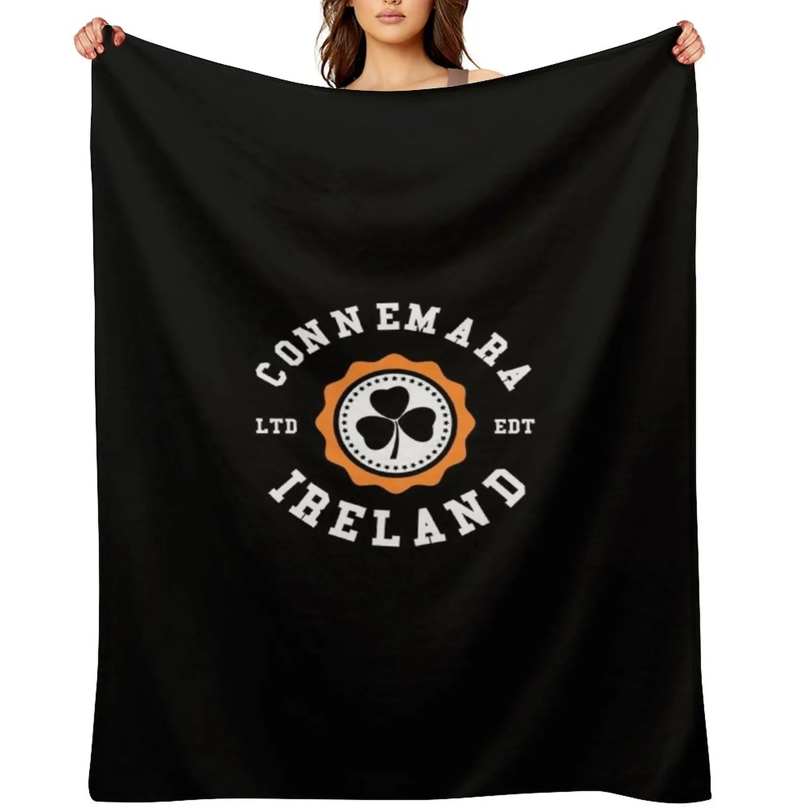 

Connemara Galway Ireland Shamrock Irish Badge Throw Blanket Multi-Purpose Hair For Baby Thin Blankets