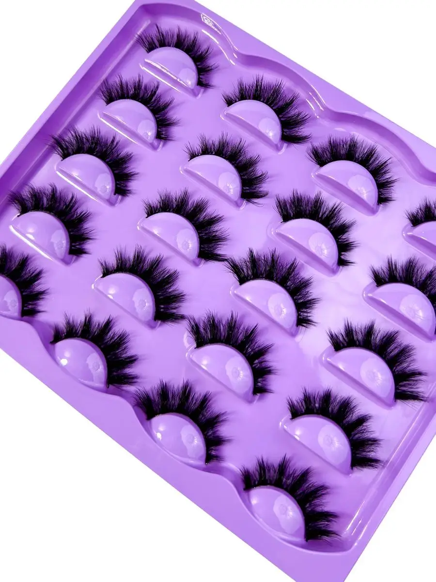 Neue 10 Paar natürliche falsche Wimpern, dicke, flauschige Wimpern für den Partygebrauch, Manga-Wimpern, Reiseutensilien