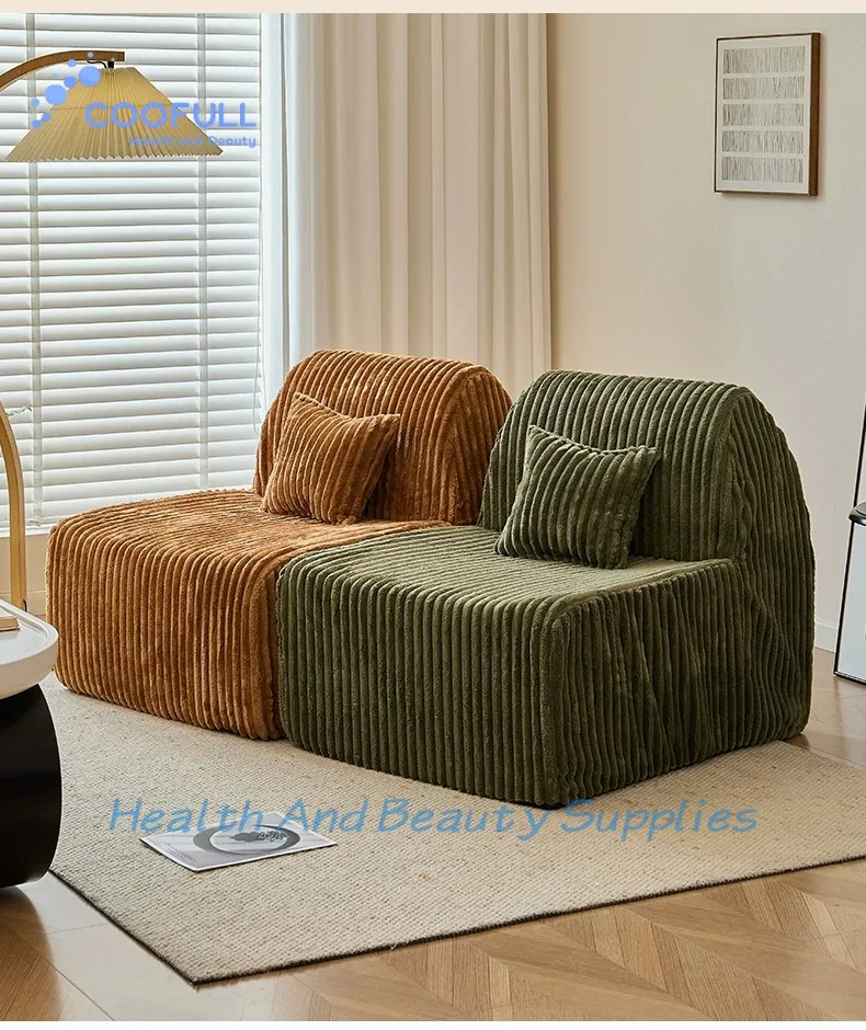 Coofull Reclining Vacuum Compressed Sofa Bed Boneless Frameless Foldable Foam Sofa Box Living Room Furniture for Apartment/Villa