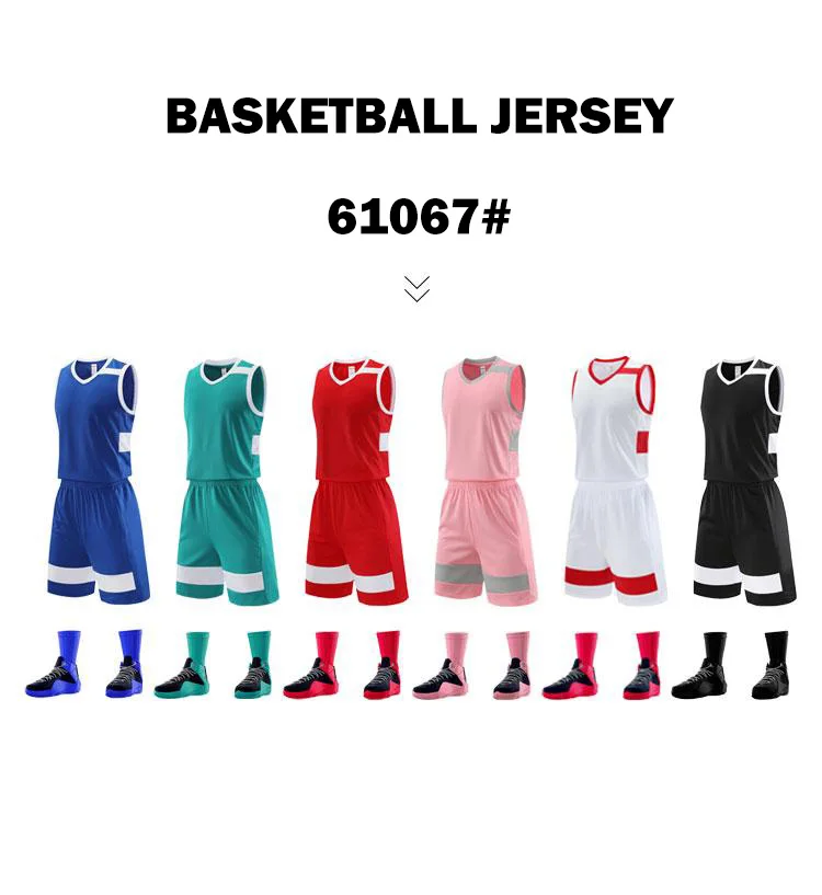 High Quality Double-sided Wearable Men Basketball Sets Uniforms Breathable Quick-drying Sports Suits MenBasketball Jerseys