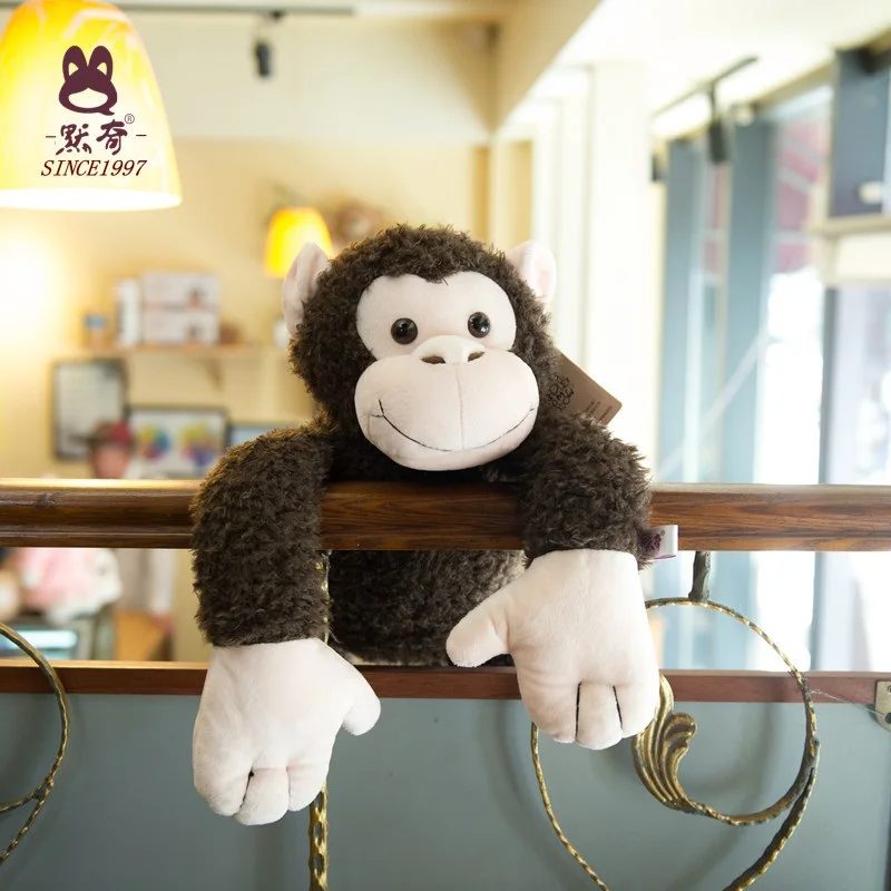 Grande 55 cm Orangutang bambola morbida scimmia marrone peluche cuscino di tiro cuscino del divano regalo di compleanno b1359