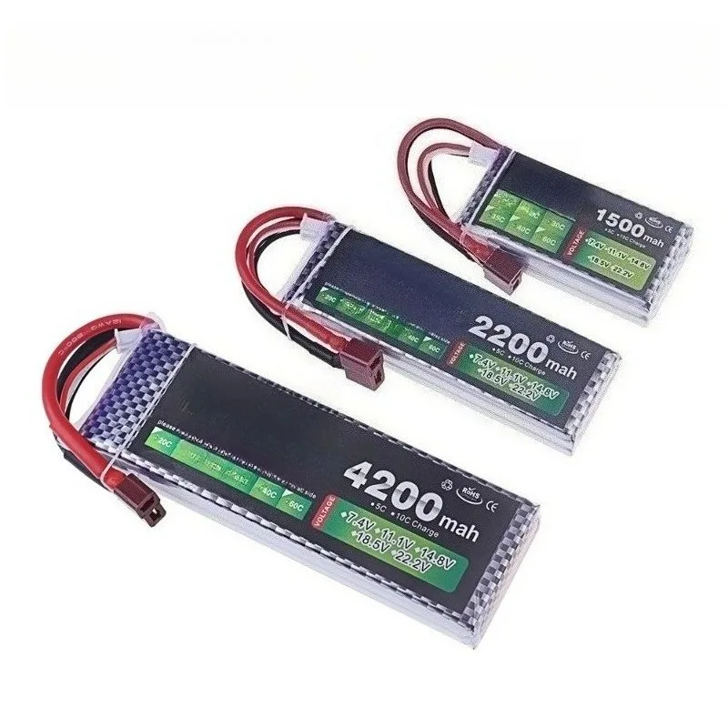 7.4V 1800mAh 30C Li Polymer Battery for Remote Controlled Airplanes and Car Models